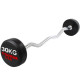 Fixné zakrivené činky 15-45 kg polyuretán
