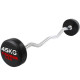 Fixné zakrivené činky 15-45 kg polyuretán